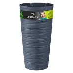 Кашпо для цветов пластиковое 15л d-30см «Модерн Максимум» Антрацит