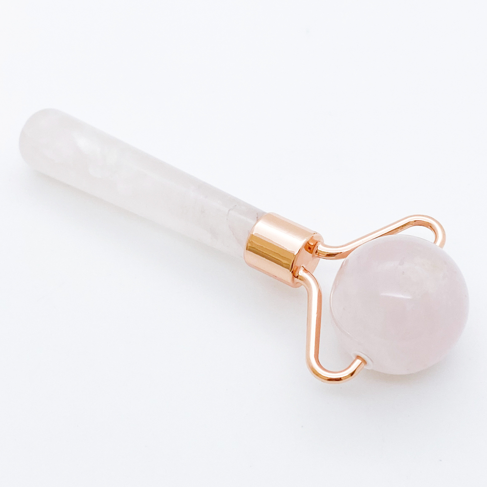 Массажный ролик, розовый кварц, размер 10 см, цена за 1 шт (см. описание)