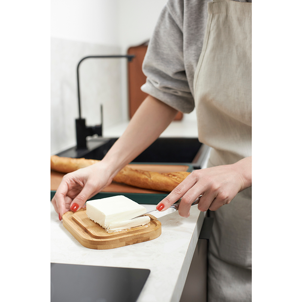 Масленка стеклянная, 18х14х6 см