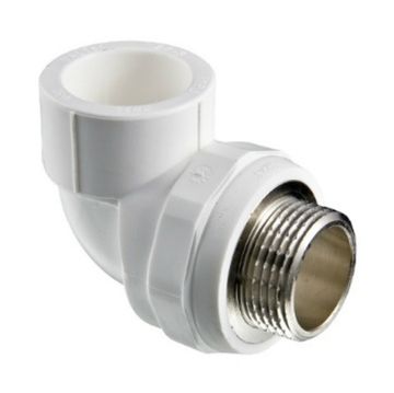 Угольник комбинированный Valtec 25х1/2" НР с наружной резьбой полипропиленовый (VTp.753.0.02504)