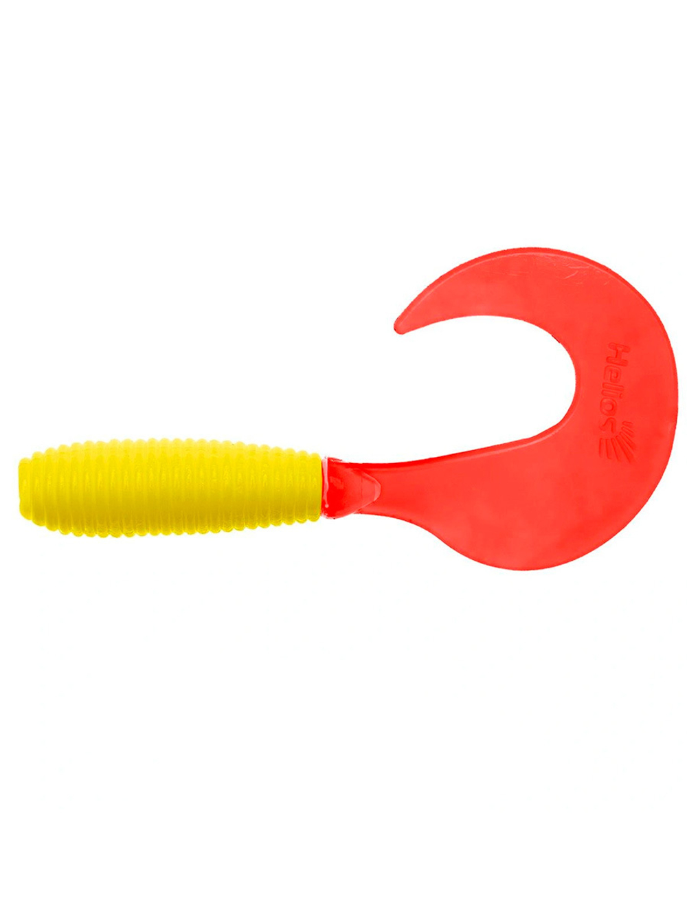 Твистер несъедобный Helios Credo 3,35"/8,5 см White & Green 20шт. (HS-11-016-N-20)