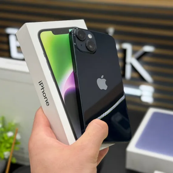 Б/У телефон Apple iPhone 14 Black 256Gb 77%(L5F4HQMFVM)