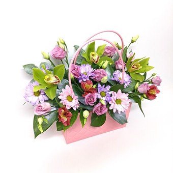 Орхидеи в сумочке "Елизавета 2.0"