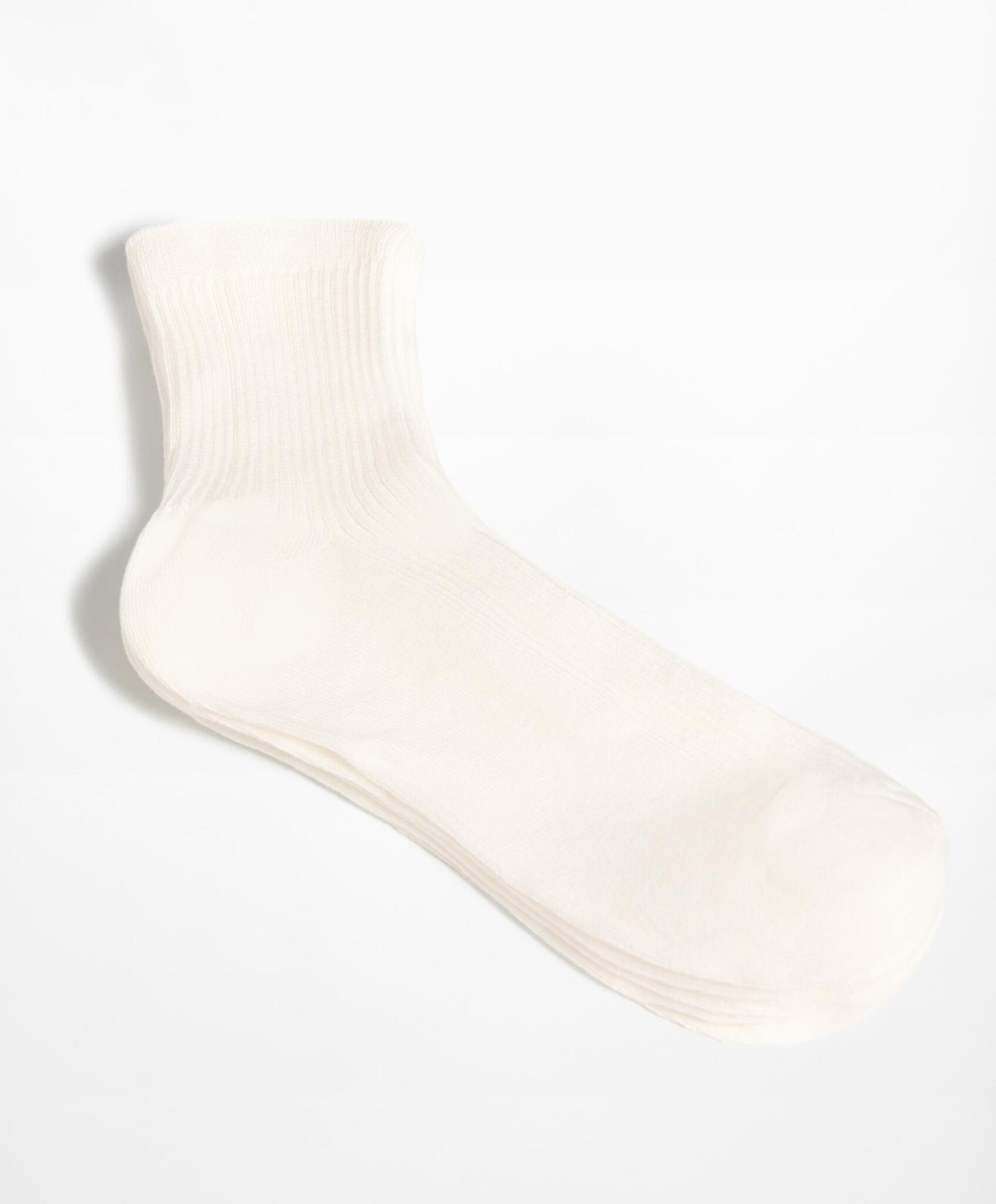 Oysho 5 пар носков из смесового хлопка, светлый экрю