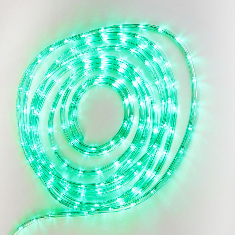 ULD-D50 8M-С08 IP44 GREEN Гирлянда светодиодная Дюралайт. 8м. С контроллером. Зеленый свет. Провод прозрачный. ТМ Uniel