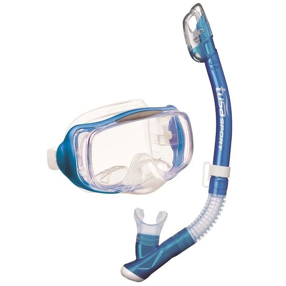 Набор маска+трубка в сумке TUSA Sport UCR-3325P прозрачный/синий