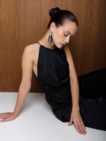 Серьги "Bunches" Black Shine