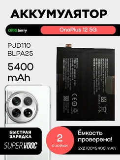 Аккумулятор для OnePlus 12 5G 5000 mAh (PJD110) (BLPA25)