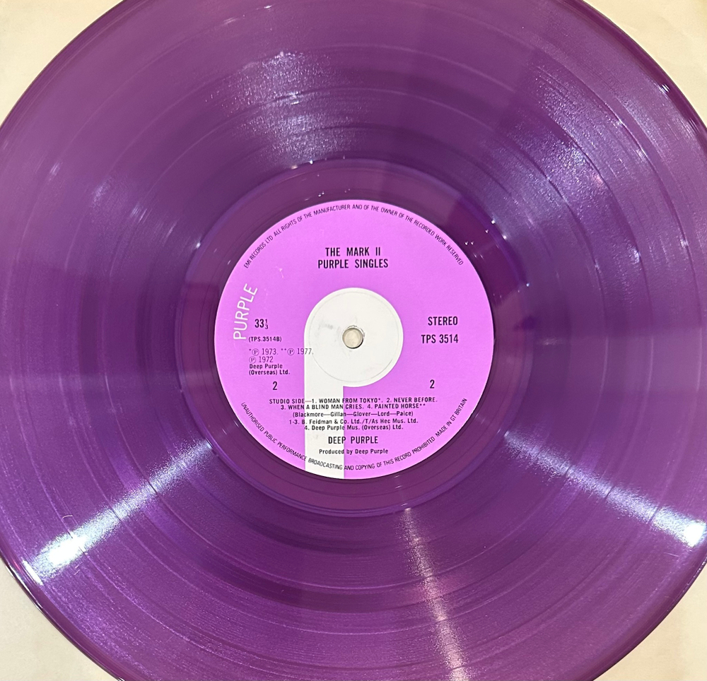Deep Purple- The Mark II Purple Singles (Англия 1979г.) фиолетовый винил