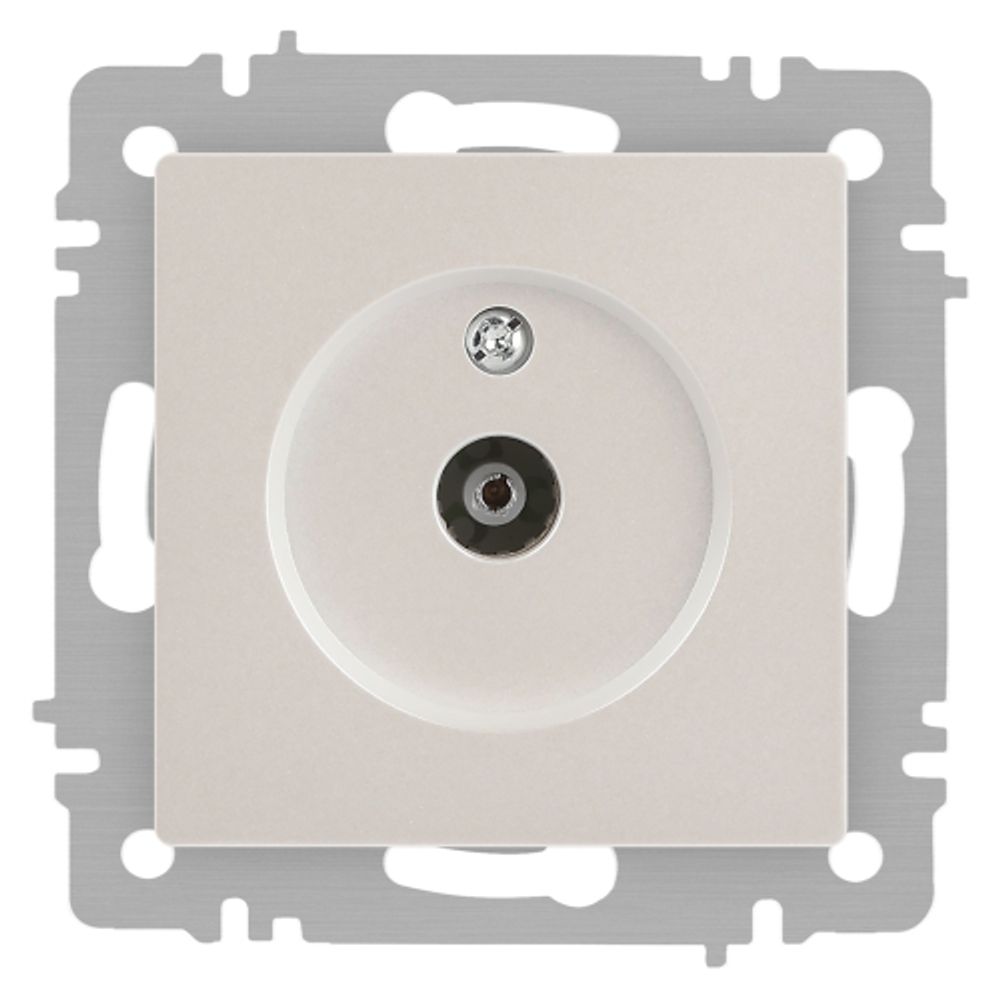 Розетка Intro Accent 6-301-06 TV одиночная, IP20, СУ, перламутр