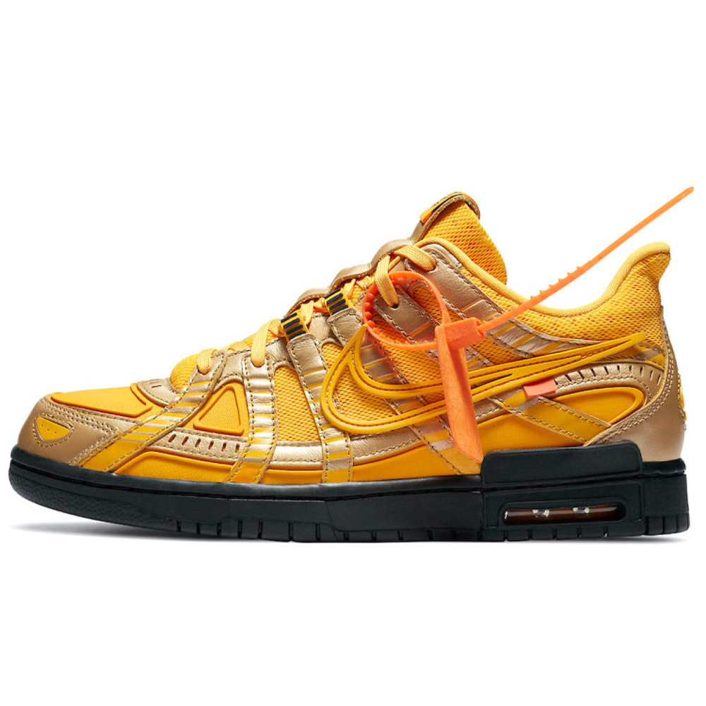 Кроссовки Off-White x Air Rubber Dunk University Gold
