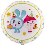 К 18" РУС Малышарики Флажки (БГ-15)