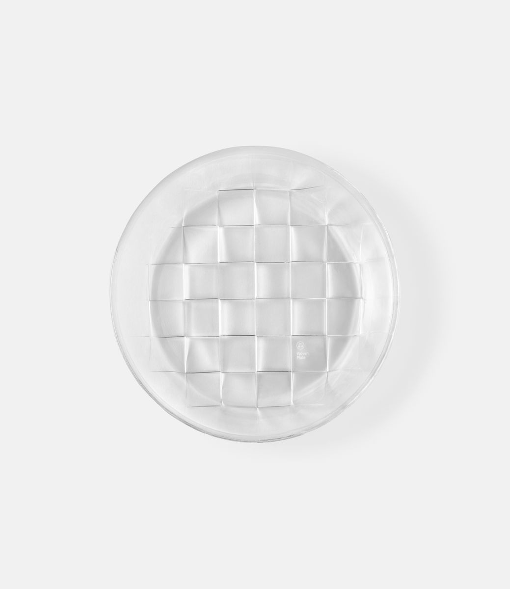 HMM Woven Plate Clear — тарелка из переработанного стекла