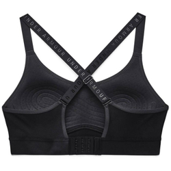 Теннисный бюстгальтер Under Armour Womens Infinity Mid Printed Bra - black