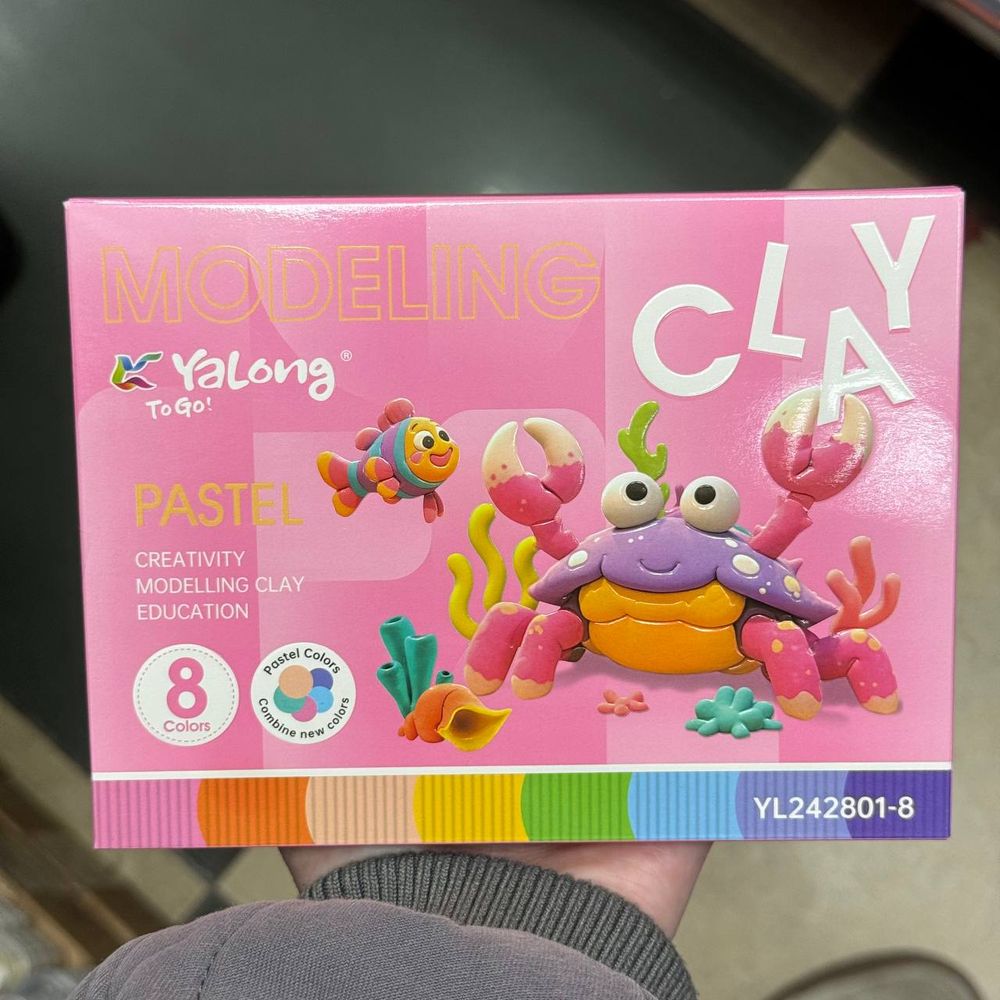 Пластилин "Pink", 8 цв