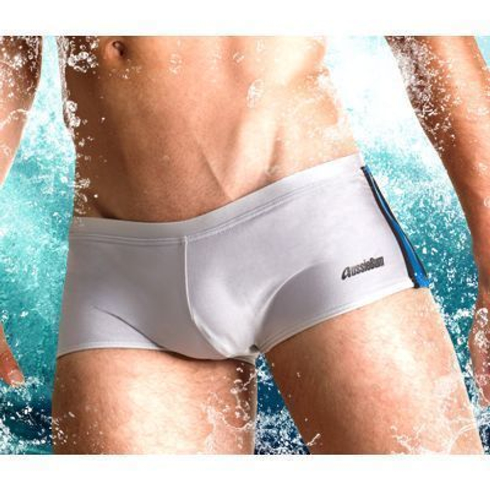 Мужские плавки хипсы серебристые Aussiebum Squad Silver