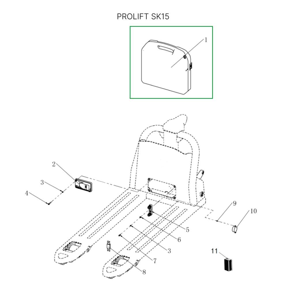 Аккумуляторная батарея 24В 20Ач Li-ion для тележек SD15L/SK15
