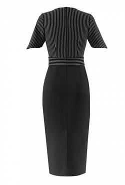 Креповое платье-футляр с отрезной талией 11-01-20 SS