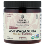 Tribe Organics, ашваганда KSM-66®, жевательные таблетки с плодами амлы, со вкусом клубники, 60 жевательных таблеток