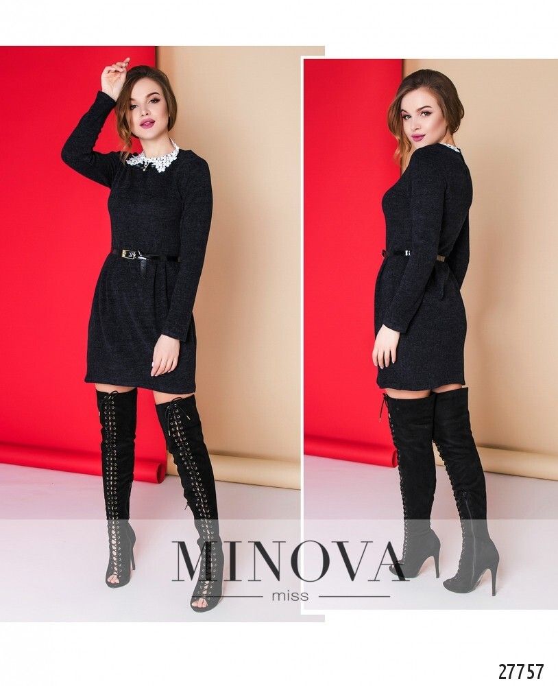 Платье 1001-синий Minova Платье 1001-синий Minova