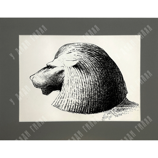 Пешков Р. В. Лев. Бумага, тушь, перо. Россия, 1999 г.