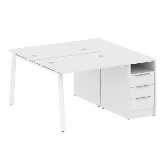 Метал Систем Рабочая станция с тумбой на А-образном м/к БА.РС-СТП-2.1