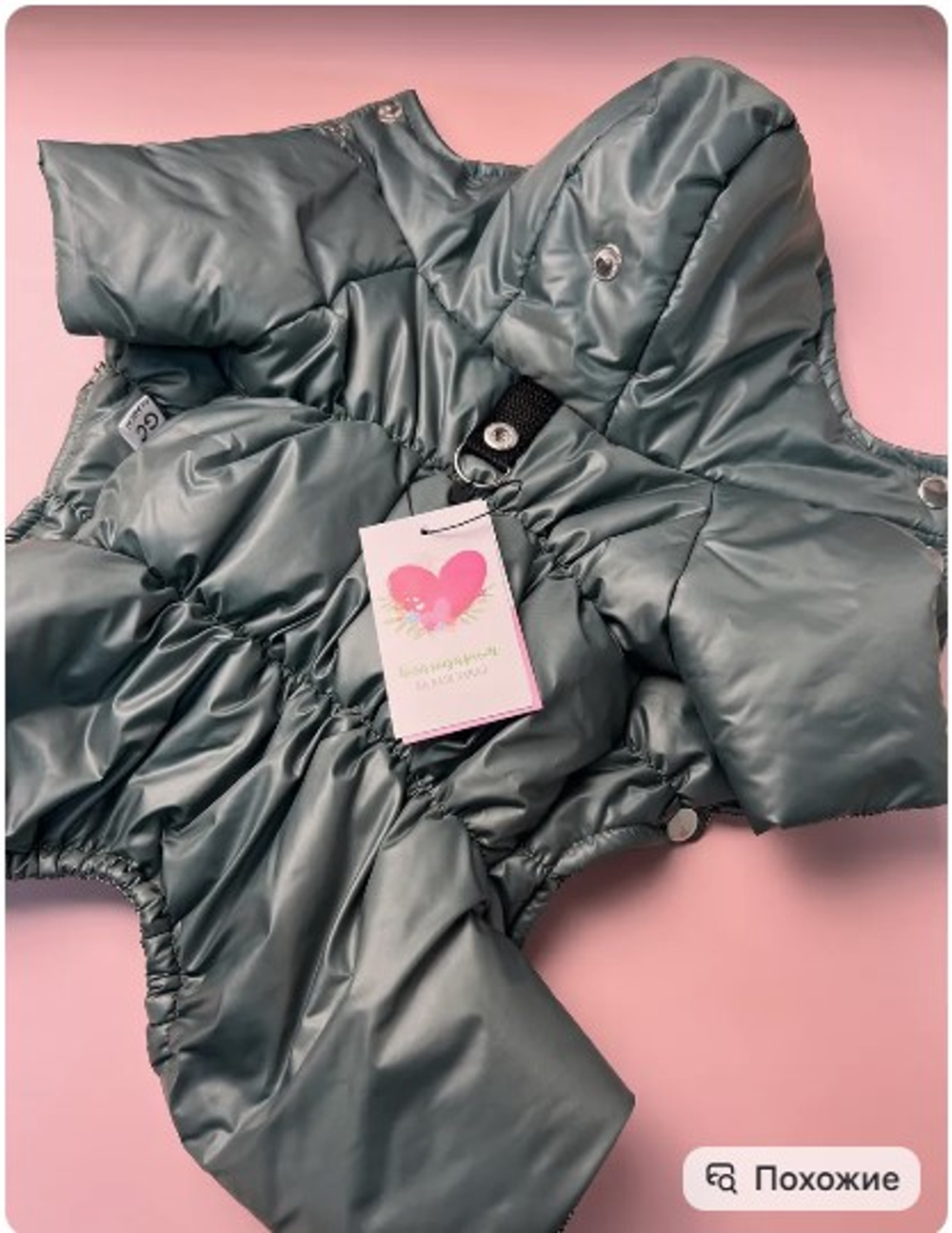 Зимний комбинезон для собак с капюшоном (мальчик)