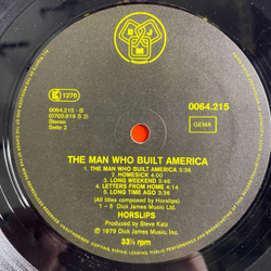 Винтажная виниловая пластинка LP Horslips The Man Who Built America (Germany 1979)