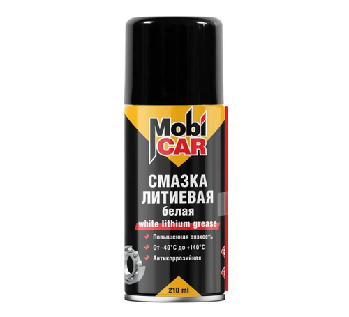 Смазка литиевая MobiCAR повышенной вязкости антикоррозийная 210мл белая