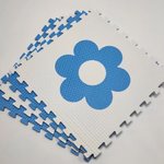 Мягкий пол "Цветочки" 500x500x10 мм 45 шор