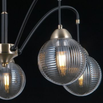 Люстра потолочная ILLUMICO E27 IL0433-5PSQ-79 BK AB