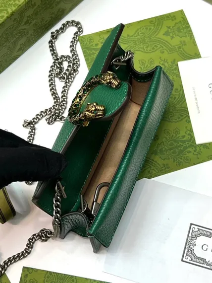 Сумка Gucci Dionysus GG Super Mini зеленый