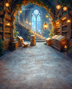 Фотофон "Библиотека Хогвартса" арт. ФФ904-37