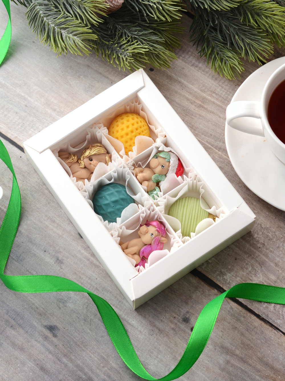 Сладкий подарок "Новогодний" с лошадками #5