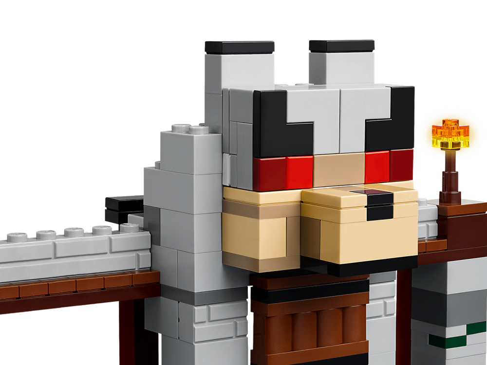 Конструктор лего Minecraft 21261  "Волчья крепость"