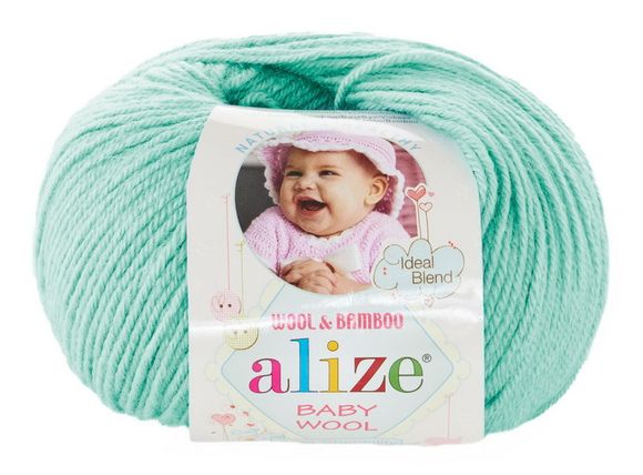 Пряжа Baby wool ( Alize) 19 Мята, фото