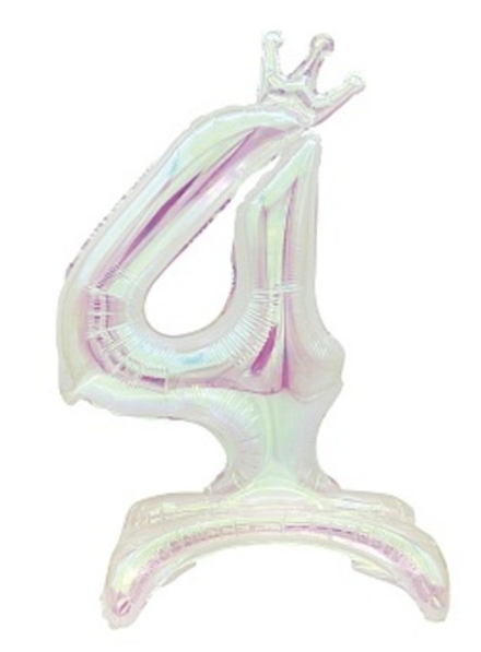 К Цифра 4 Корона на подставке Хамелеон 32''/81 см.