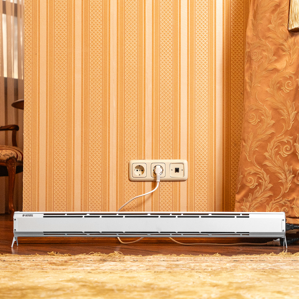 Конвектор электрический плинтусный ATRIC-450, 230 В, 450 Вт, ТЭН Denzel