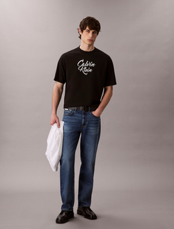 Футболка Calvin Klein Script Logo Graphic Relaxed Black