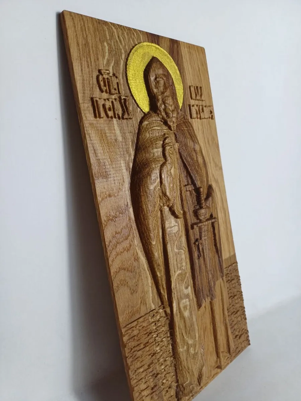 Освященная Икона св. Ильи Муромца ( Печерского) 27.3х14 см