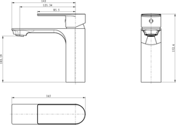 Смеситель для раковины STWORKI Гриндстед S29010BK черный