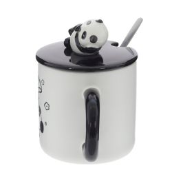 GAEM Кружка с крышкой и ложкой, L13 W9 H8,8 см