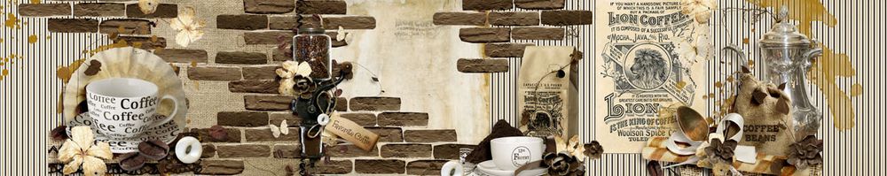 Кухонный фартук Lion coffee (Ф-144) 3000х600 мм