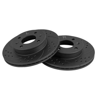 Диск тормозной передний перфорированный PRO-Line с покрытием (компл.2 шт) HYUNDAI Getz 1.1i-1.6i 02- GANZ GIJ10083S