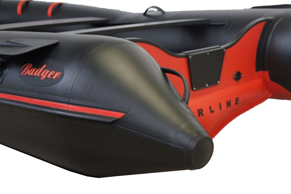 Надувная ПВХ-лодка BADGER Air Line 360, Черный/Красный