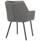 Стул Allar серый, экокожа, рогожка