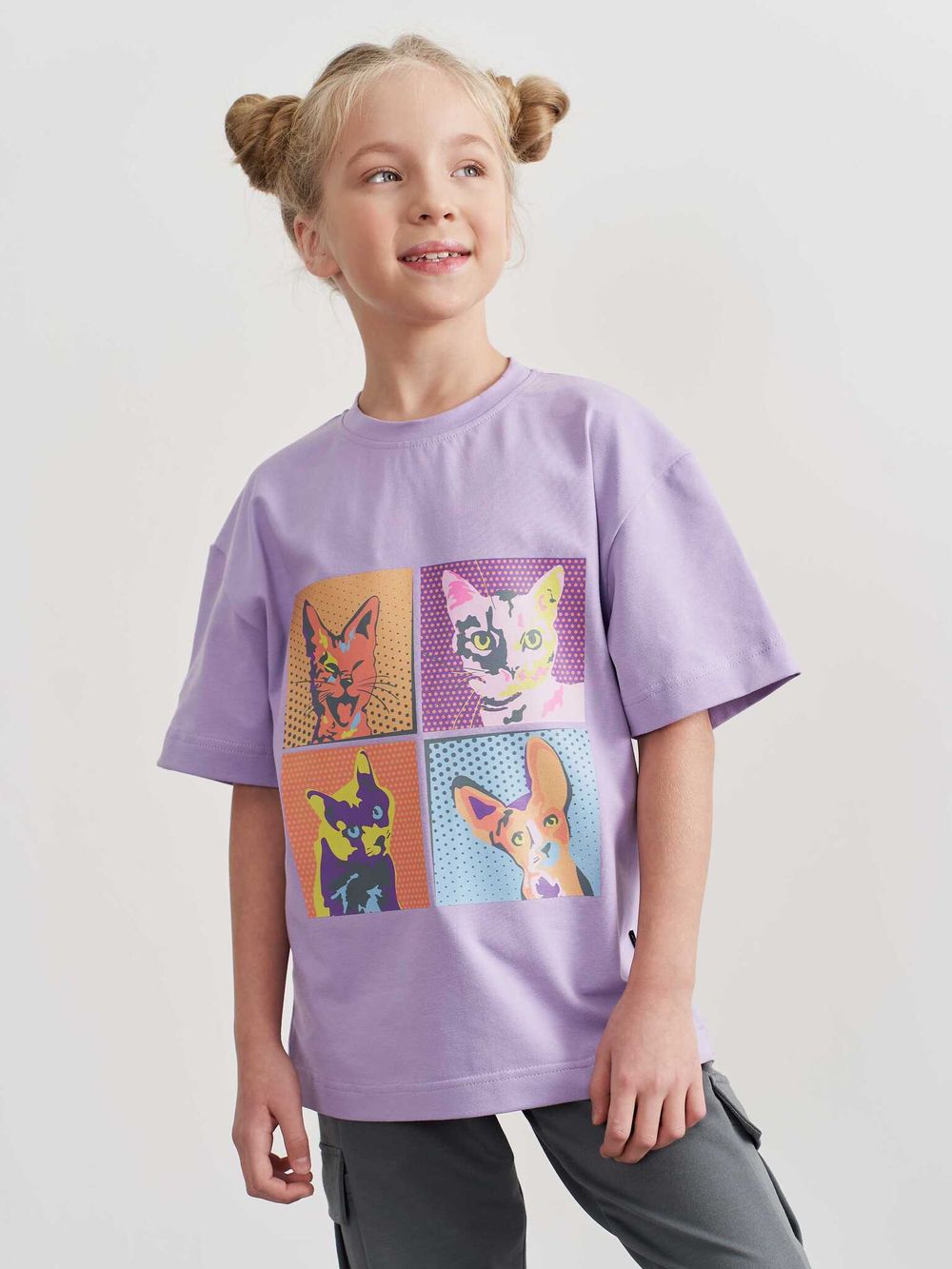 Футболка оверсайз "Лаванда" 7+