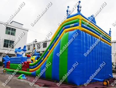 Коммерческий надувной батут "Осьминоги и акулы" 17*10*8 м B-14657