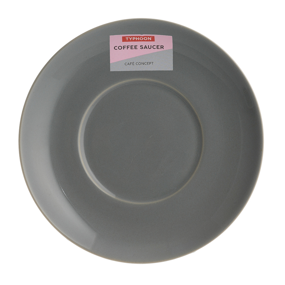 Блюдце Cafe Concept D 14см темно-серое TYPHOON