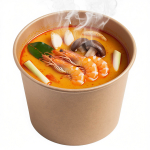 Контейнер бумажный для супа Ant Soup 390 мл d100 мм h77 мм дно 1/500